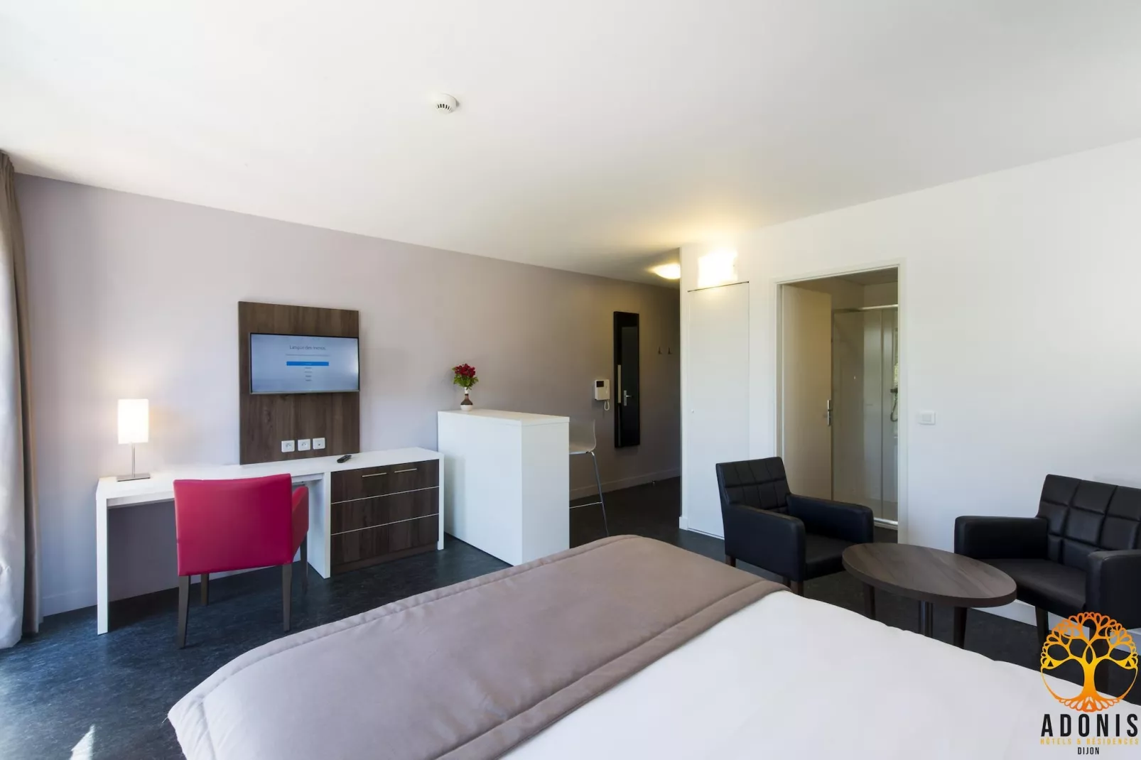 Adonis Dijon Double/Superior studio - Slaapkamer