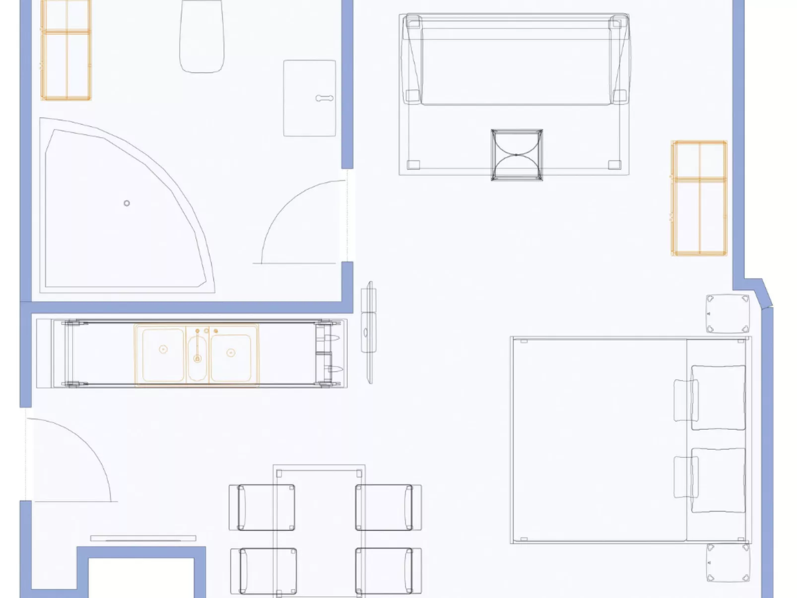 Apartment, Küche, Parkplatz, digitaler Check-in - Binnen