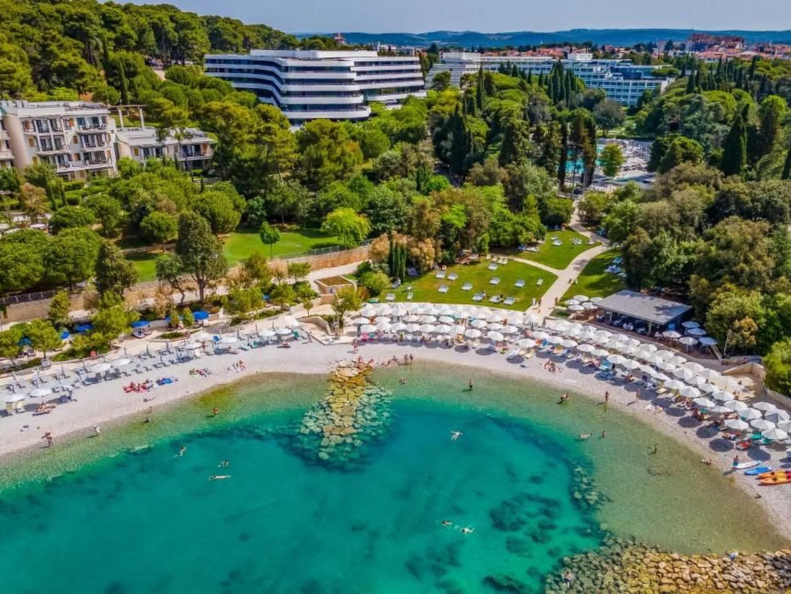 Zimmer "Olivengarten" mit Meerblick - Buiten