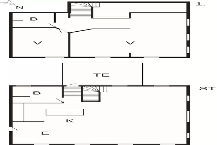 4 sterren vakantie huis in Løkken - Plattegrond