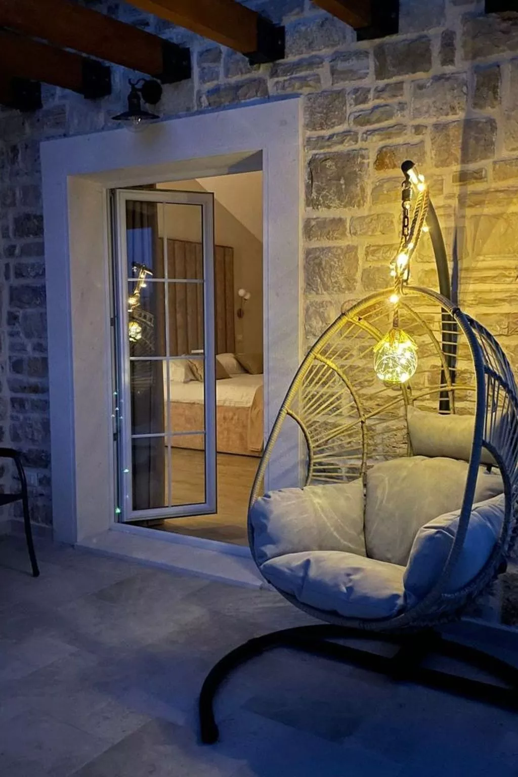 Gästezimmer "Rosa Zimmer" mit Balkon - Buiten