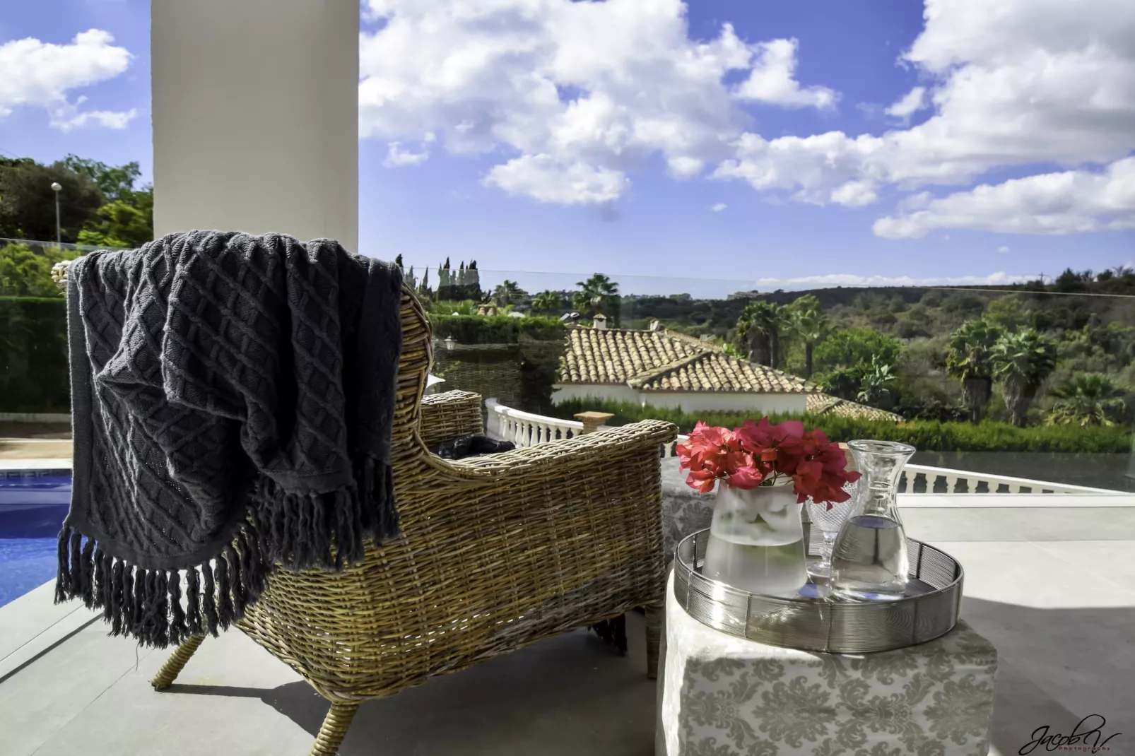 Tranquil Villa with Sea Views & Heated Pool! - Terrasbalkon