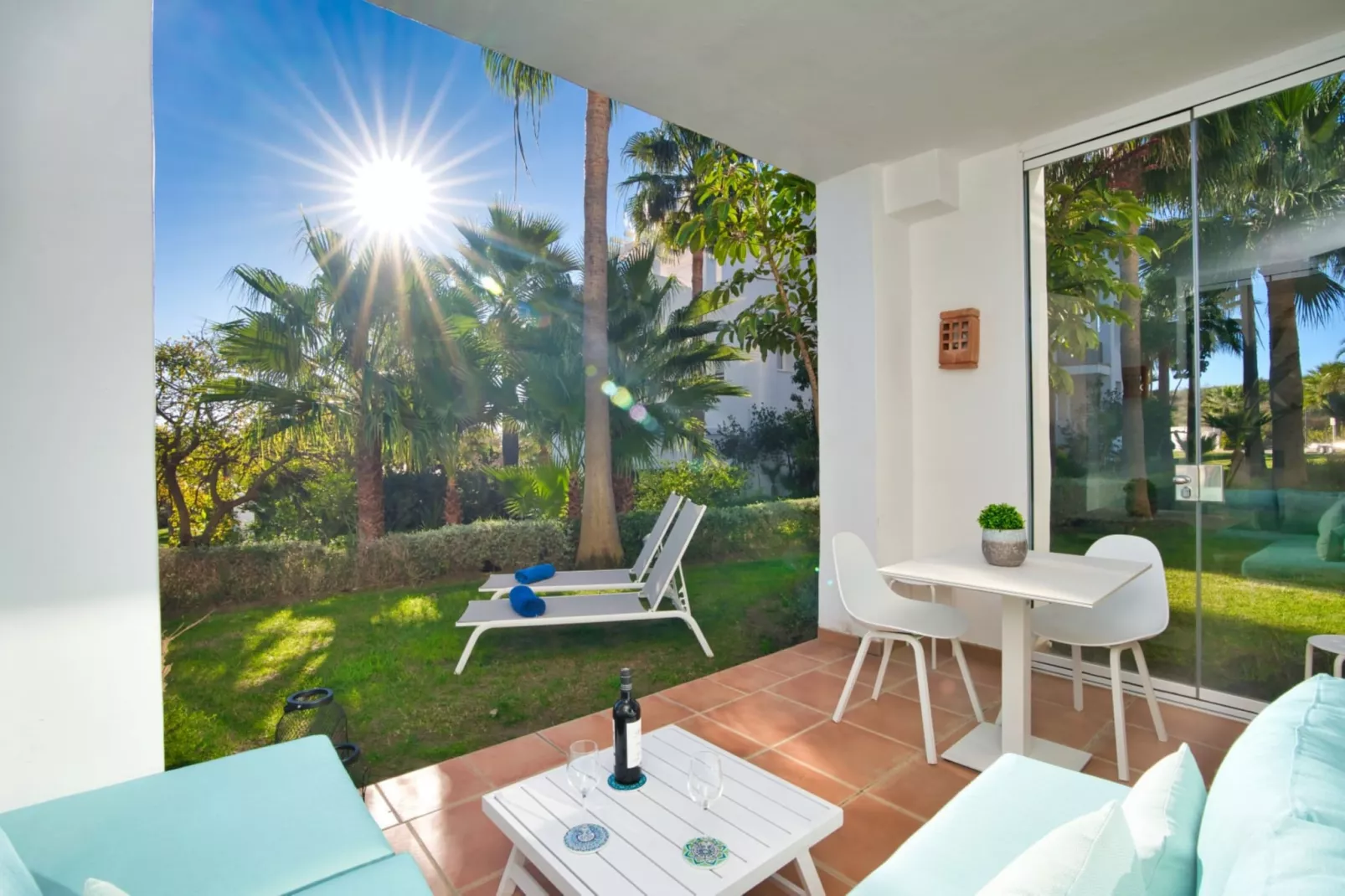 Stylish 2-Bed Apartment | Alcazaba Lagoon (303) - Terrasbalkon
