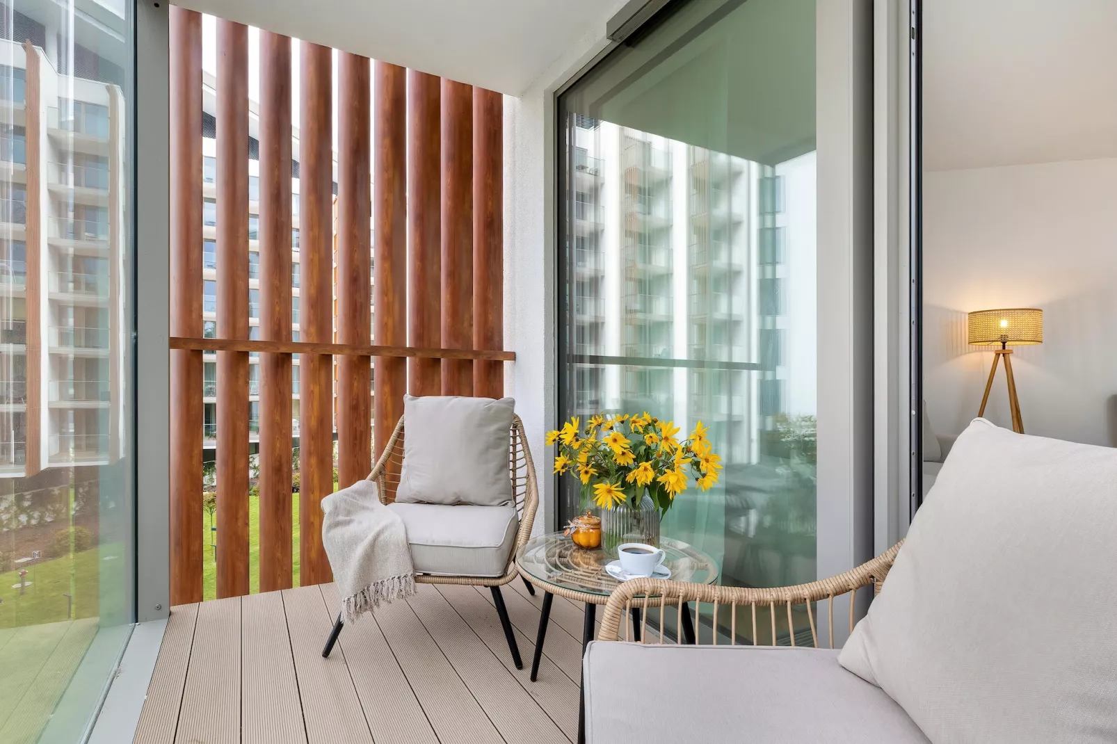 Apartament PINEA Grunwaldzka 82A-213 - Terrasbalkon