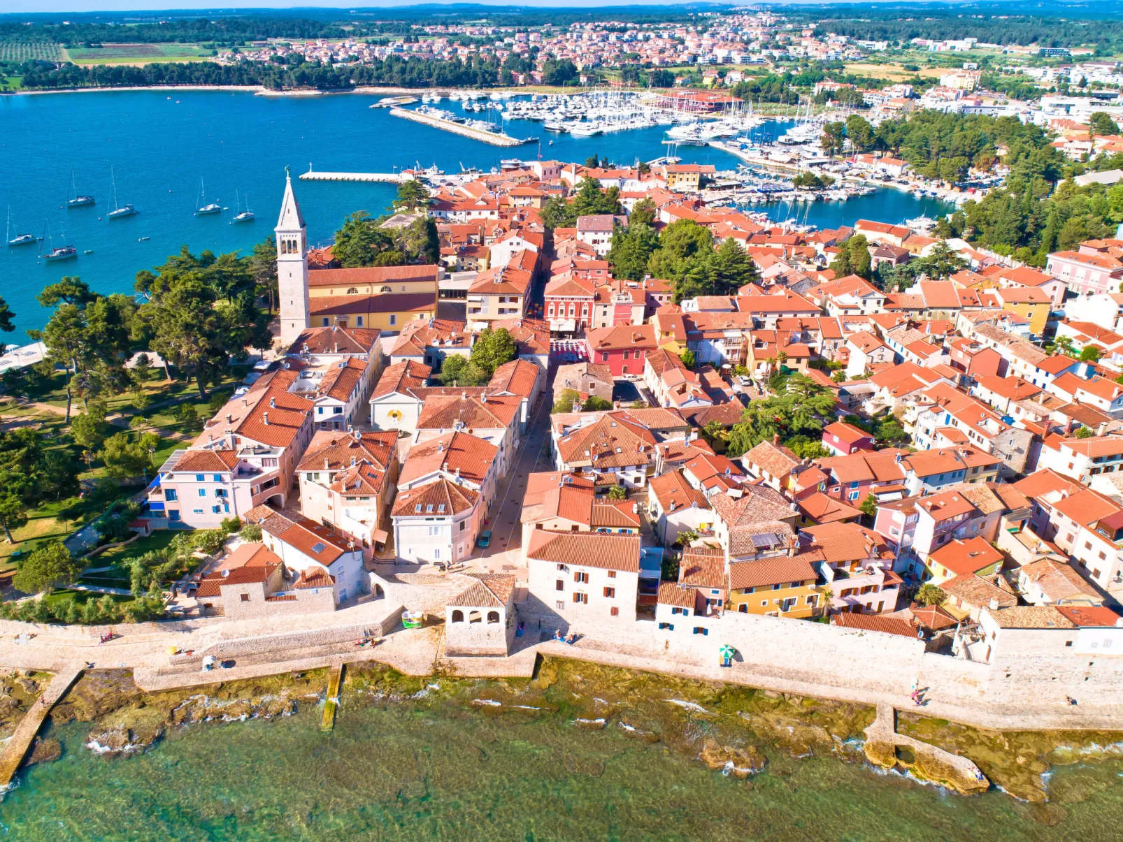 Für 2 Personen ca. 30 m&sup2; in Novigrad, Adriaküste Kroatien (Westküste von I - Omgeving