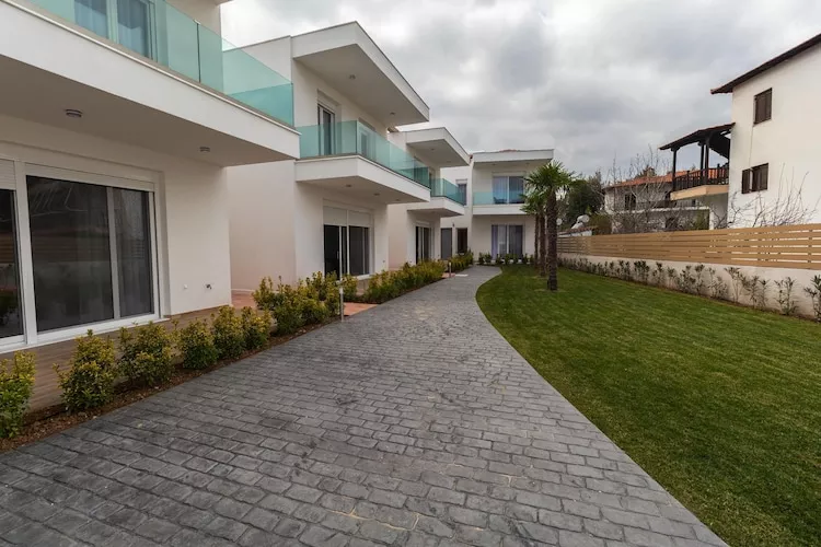 Acrotel Porto Brava Luxury Villas Ormos Panagias 3-bedroom villa 2 - 6 pax - Buitenkant zomer