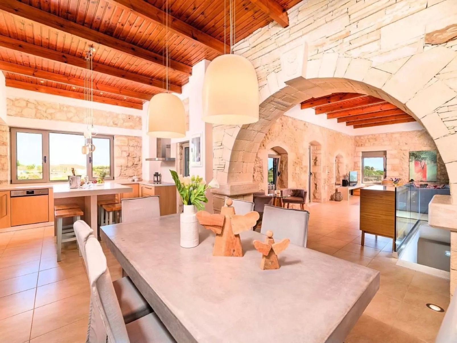 "Acrothea Villa Beheizter Pool" - Buiten