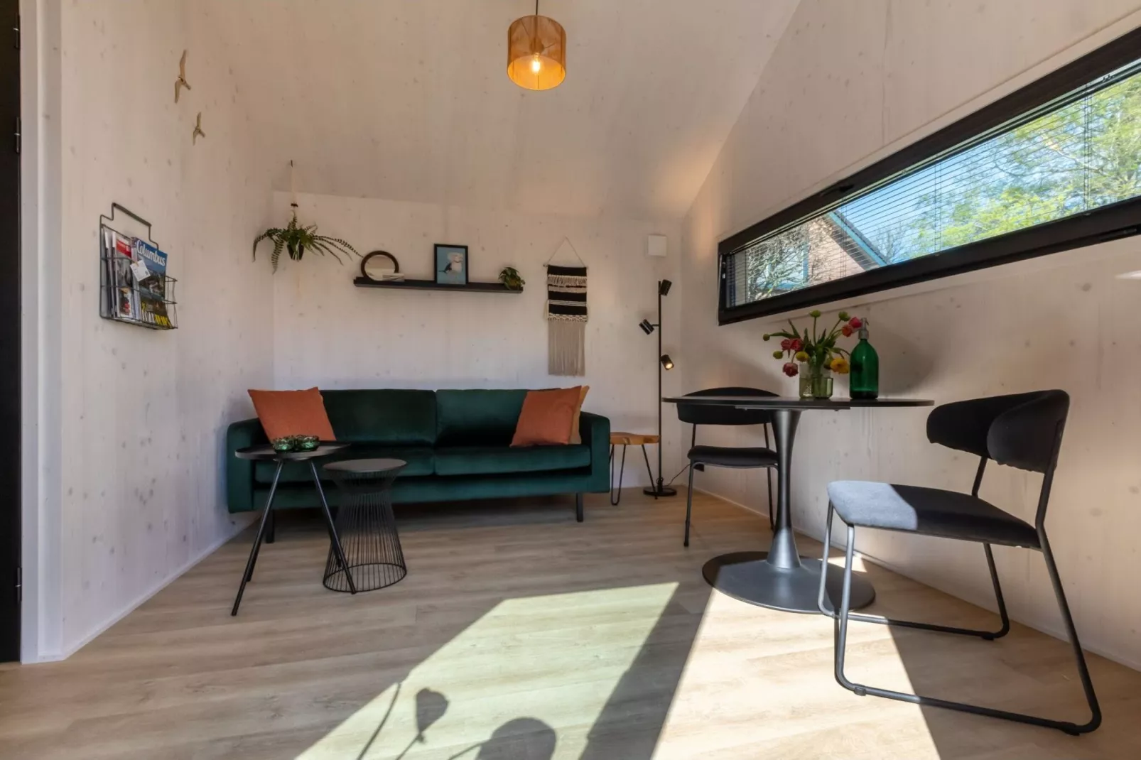 Tinyhouse La Mouette-Woonkamer