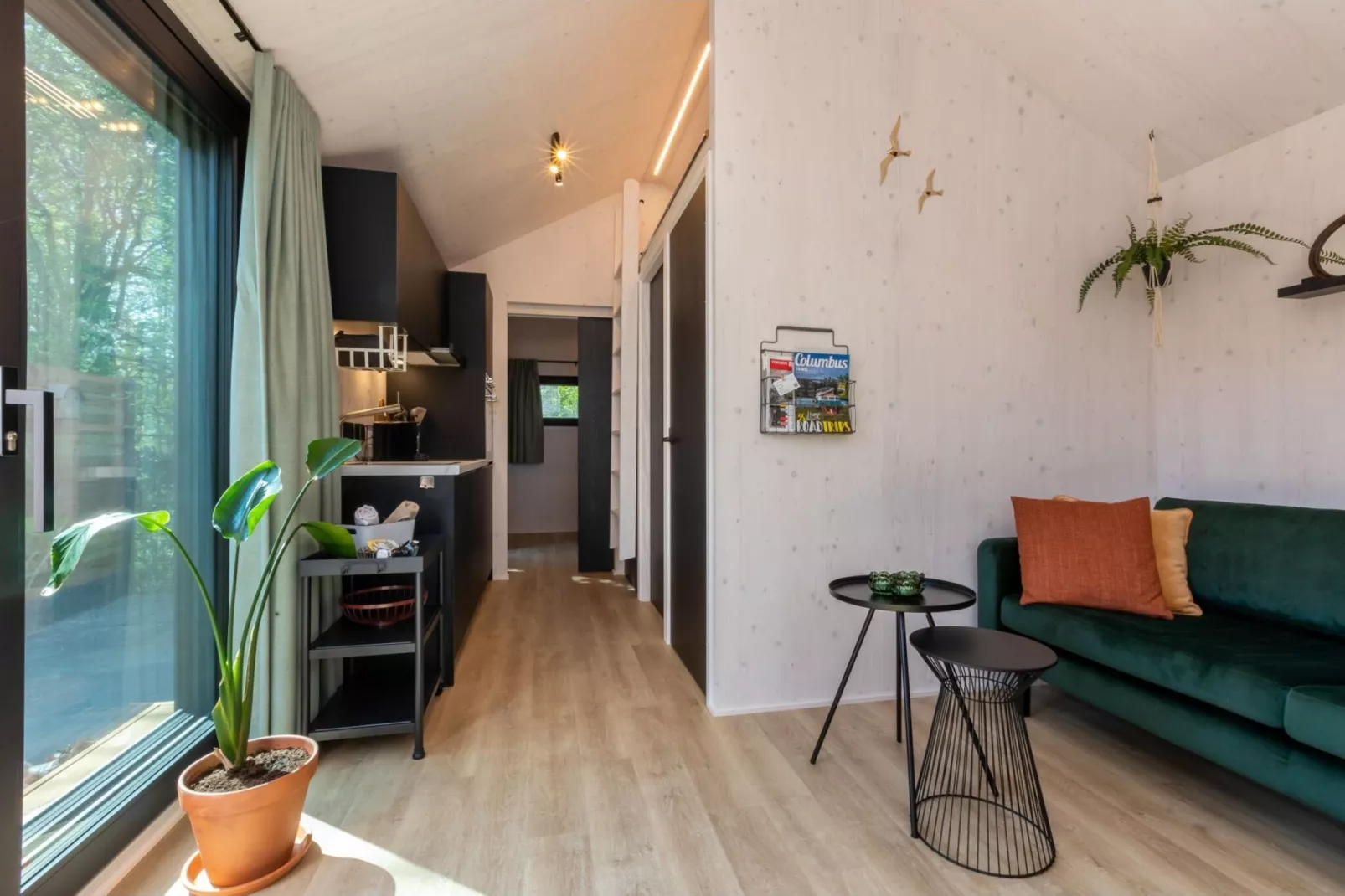 Tinyhouse La Mouette-Woonkamer