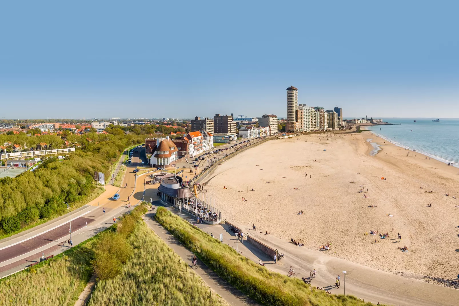 Noordzee Resort Vlissingen 4-Gebieden zomer 1km