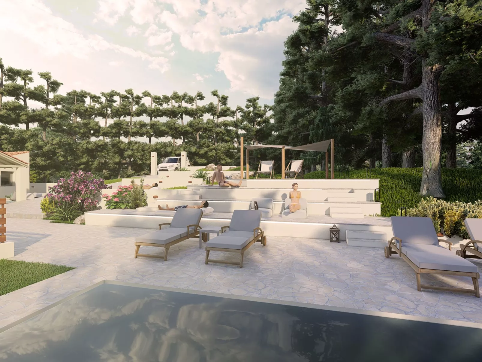 Villa Pine Trees bei Kardous, Skopelos Privater Pool - Buiten