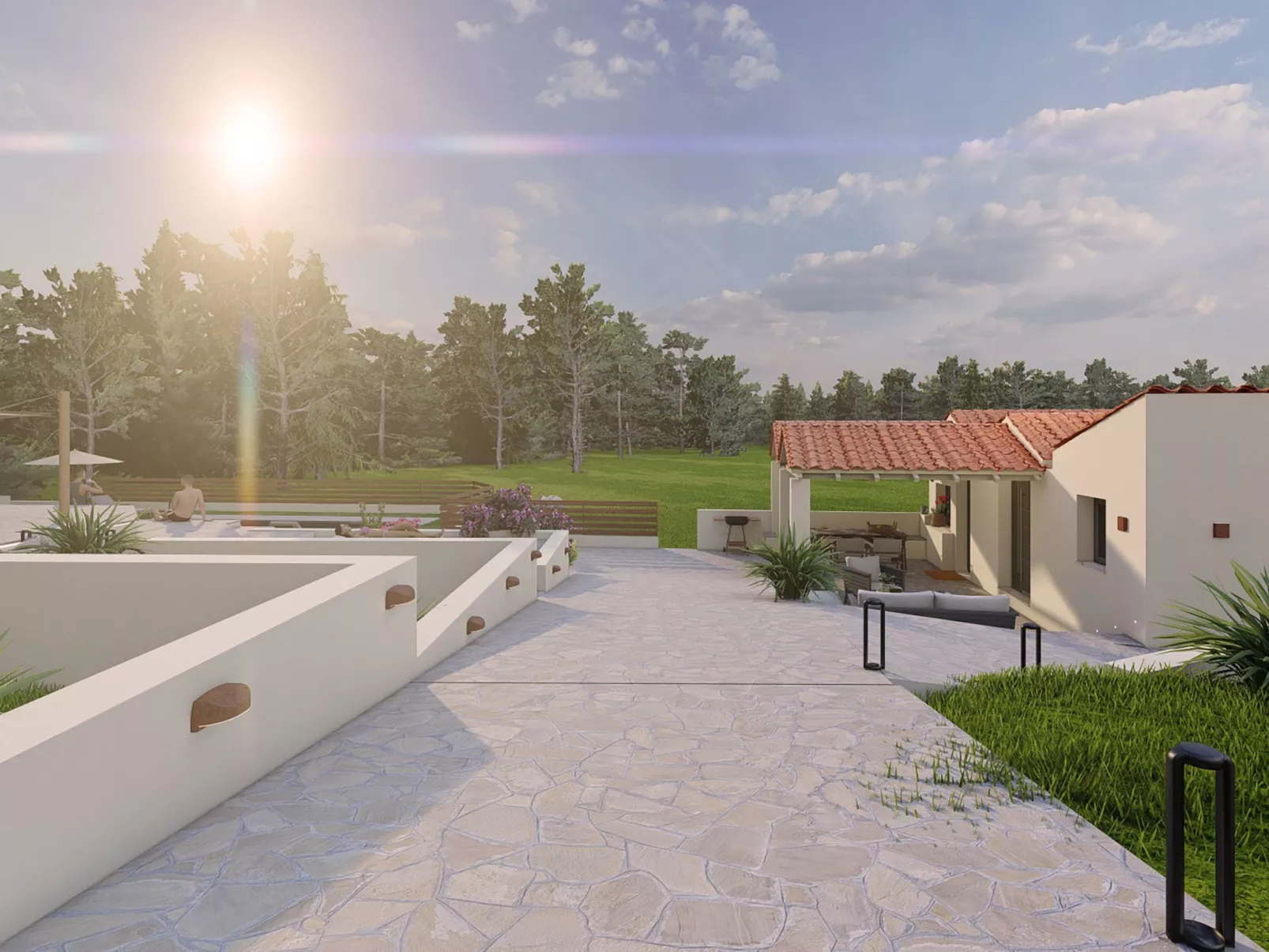 Villa Pine Trees bei Kardous, Skopelos Privater Pool - Buiten