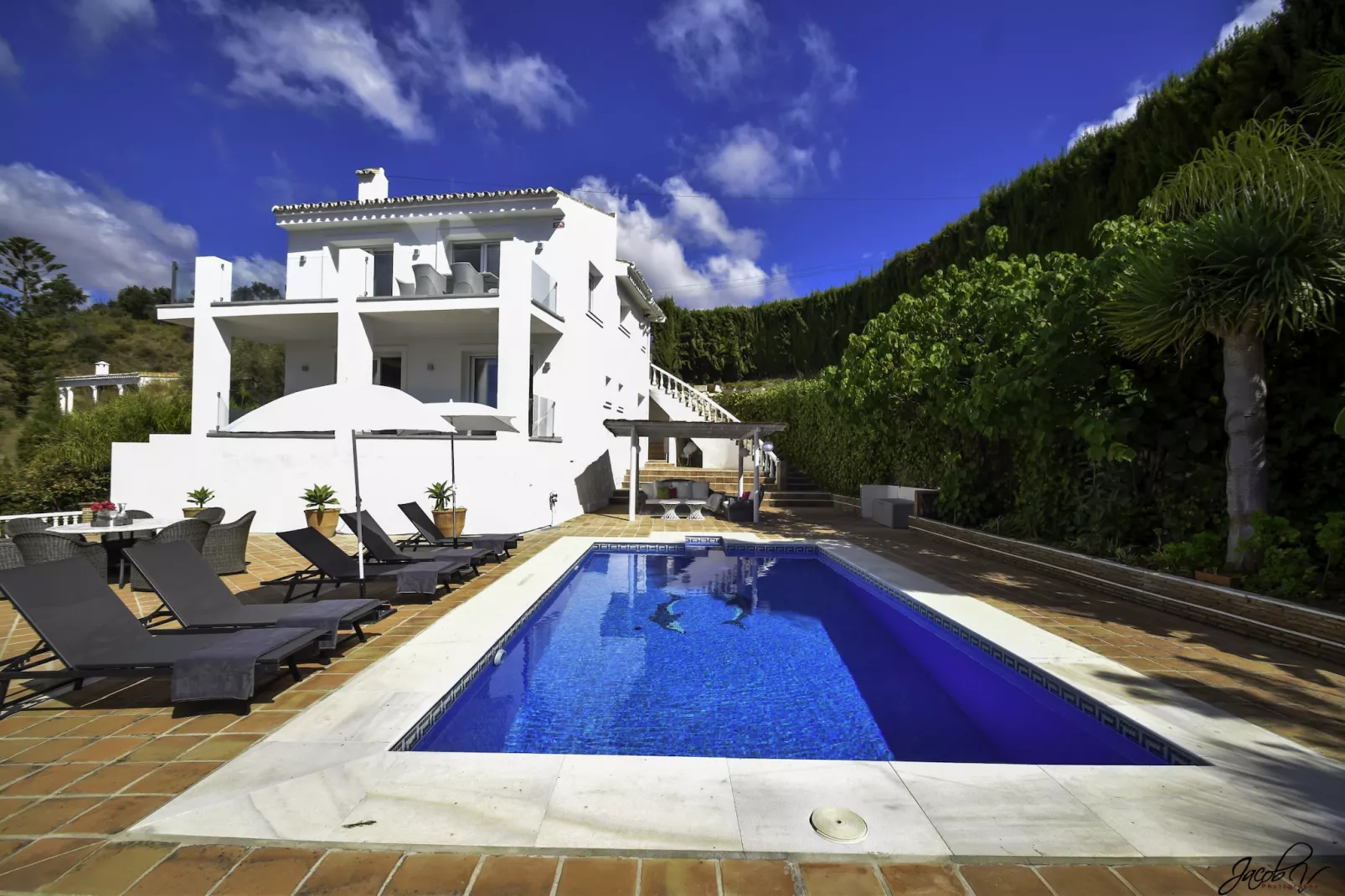 Tranquil Villa with Sea Views & Heated Pool! - Buitenlucht