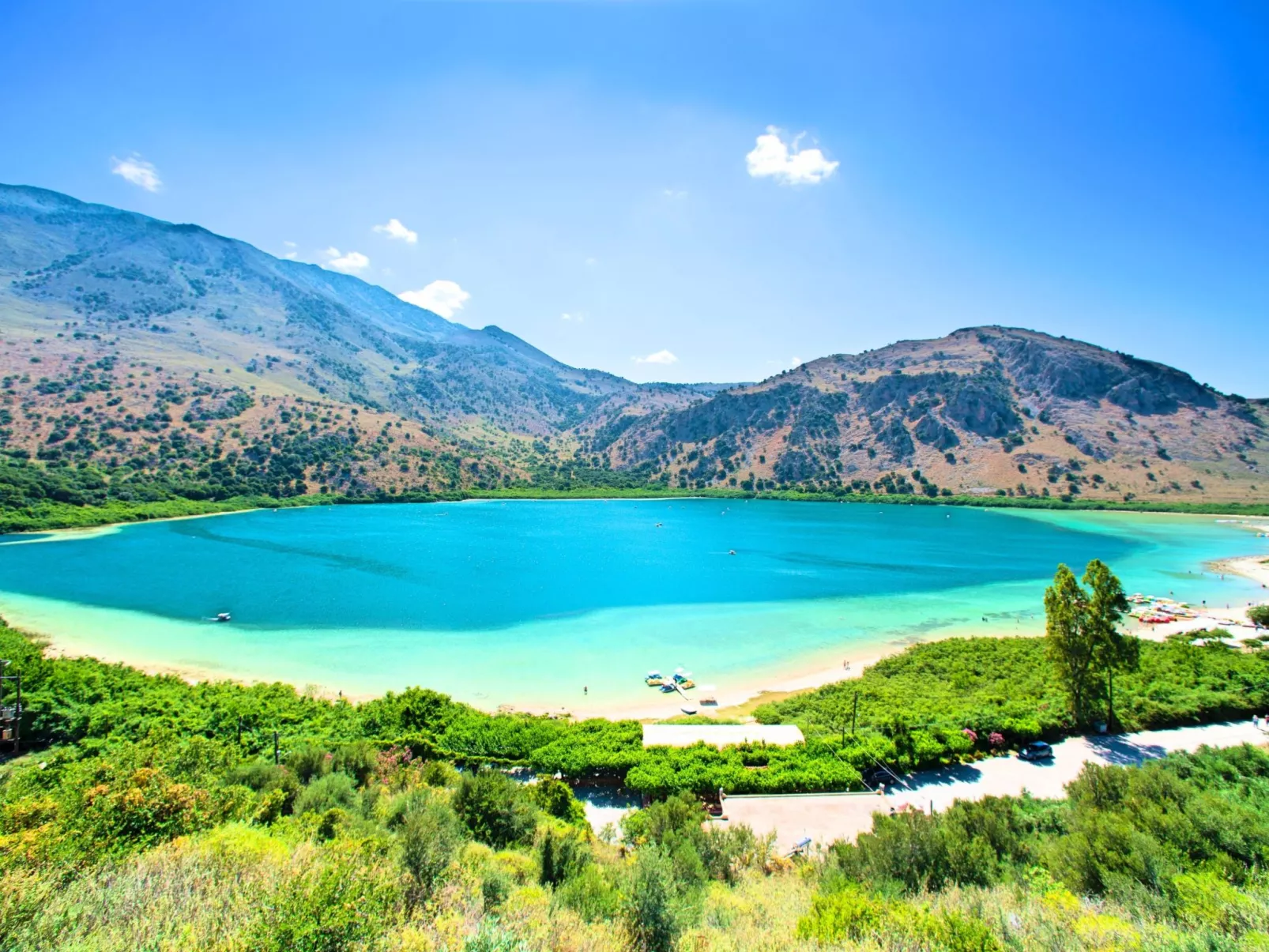 Villa "Minoas Grand" mit Blick auf das Wasser - Buiten