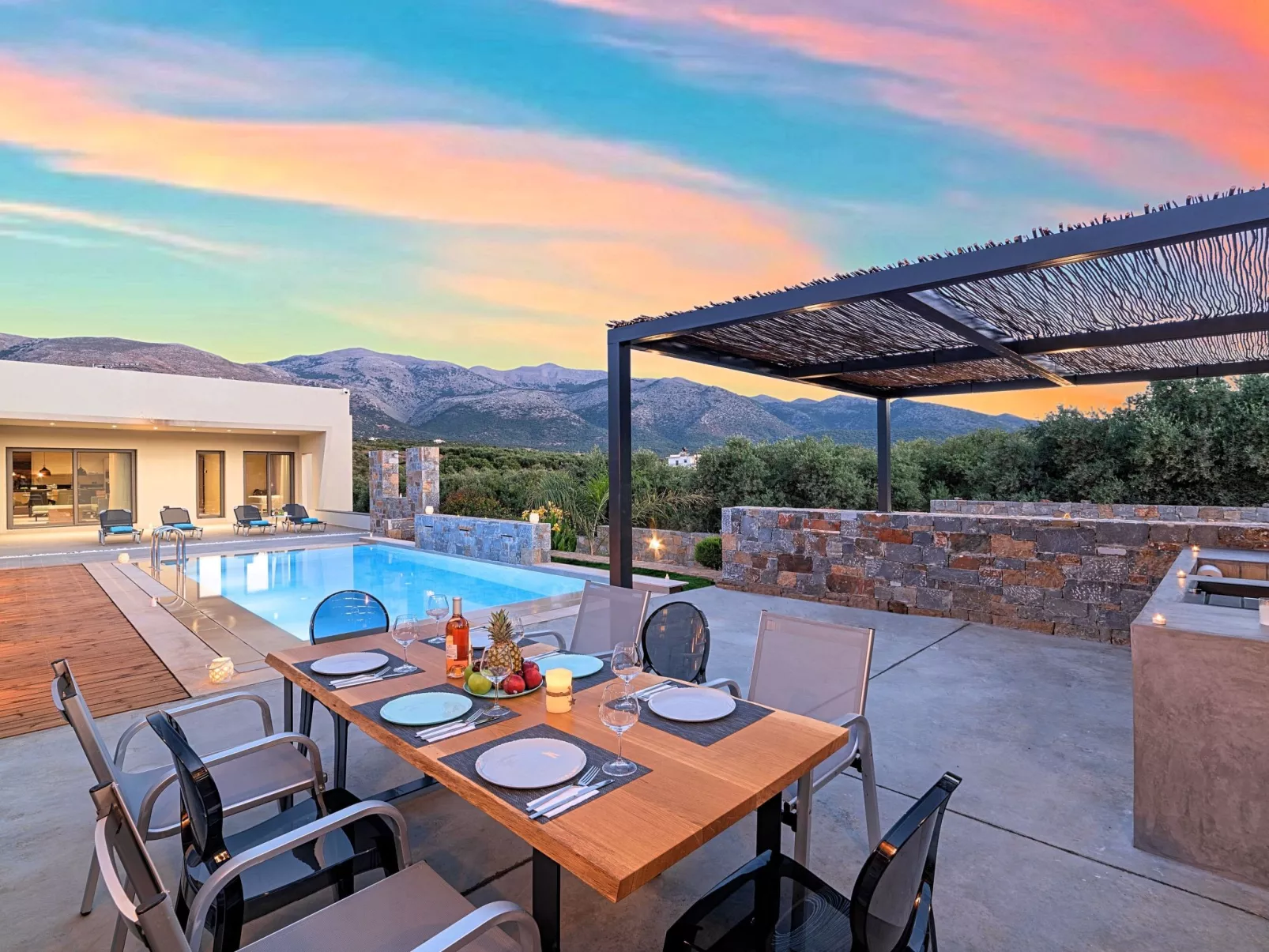 Für 22 Personen in Kalo Chorio, Kreta (Ost-Kreta) - Buiten