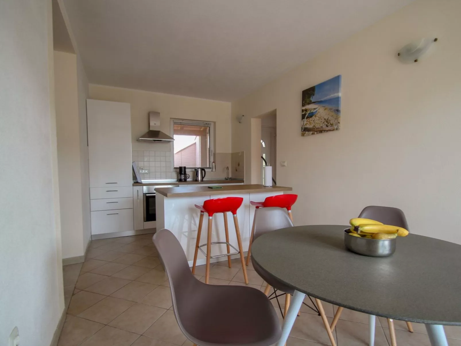 Mit Terrasse für 4 Personen - Binnen