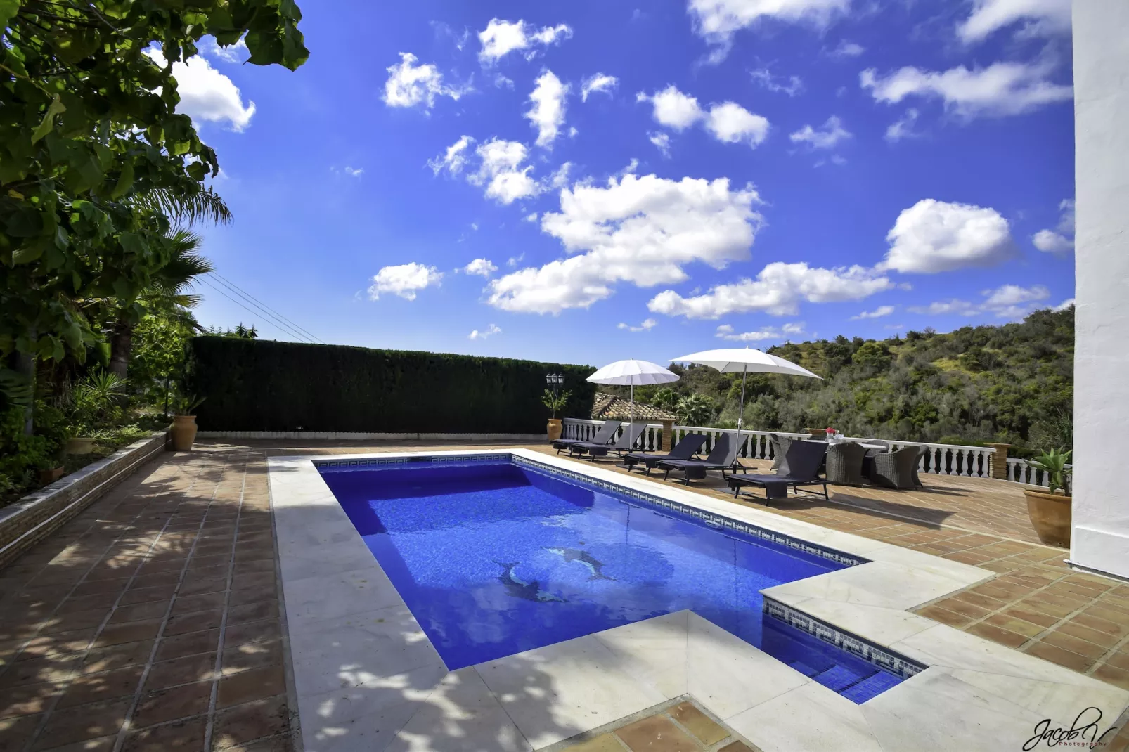 Tranquil Villa with Sea Views & Heated Pool! - Terras