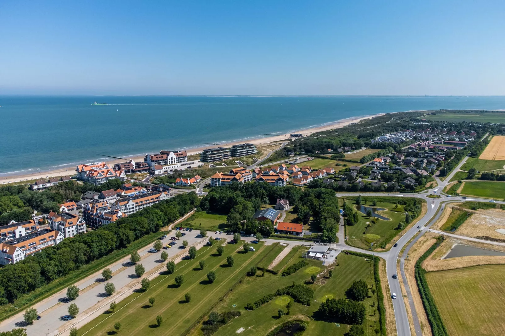 Resort Cadzand 1-Gebieden zomer 1km