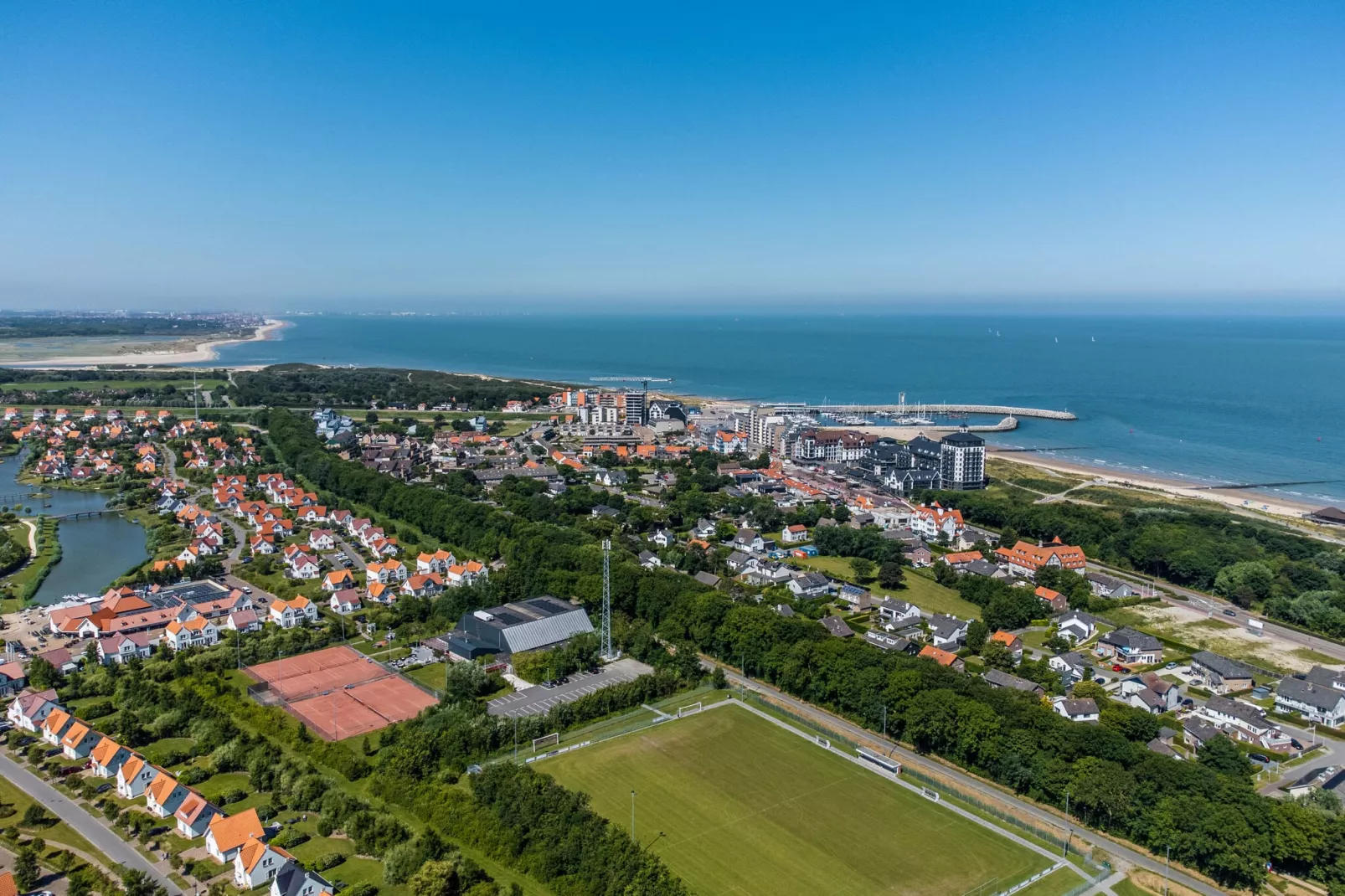 Resort Cadzand 1-Gebieden zomer 1km