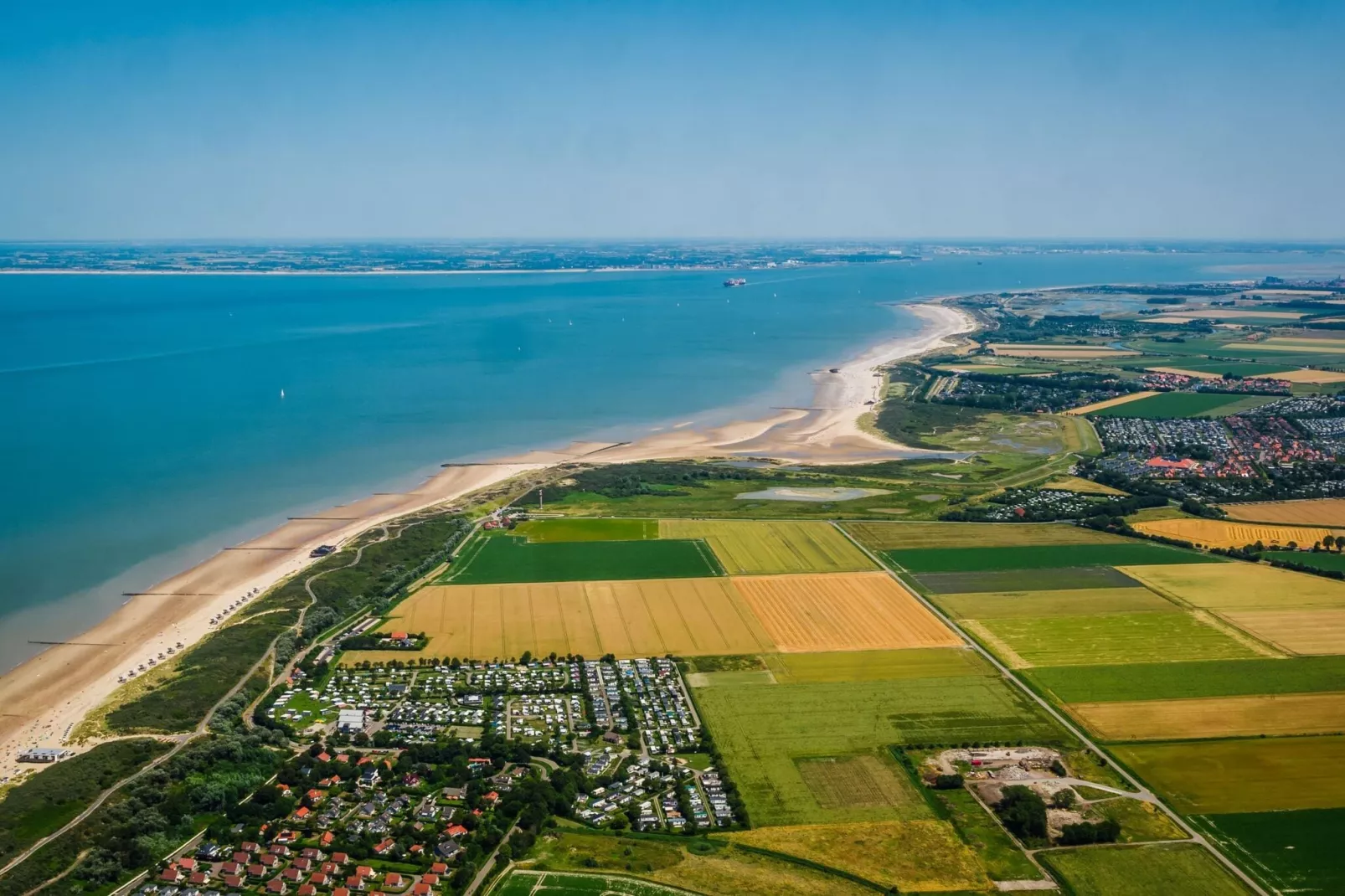 Resort Cadzand 1-Gebieden zomer 1km