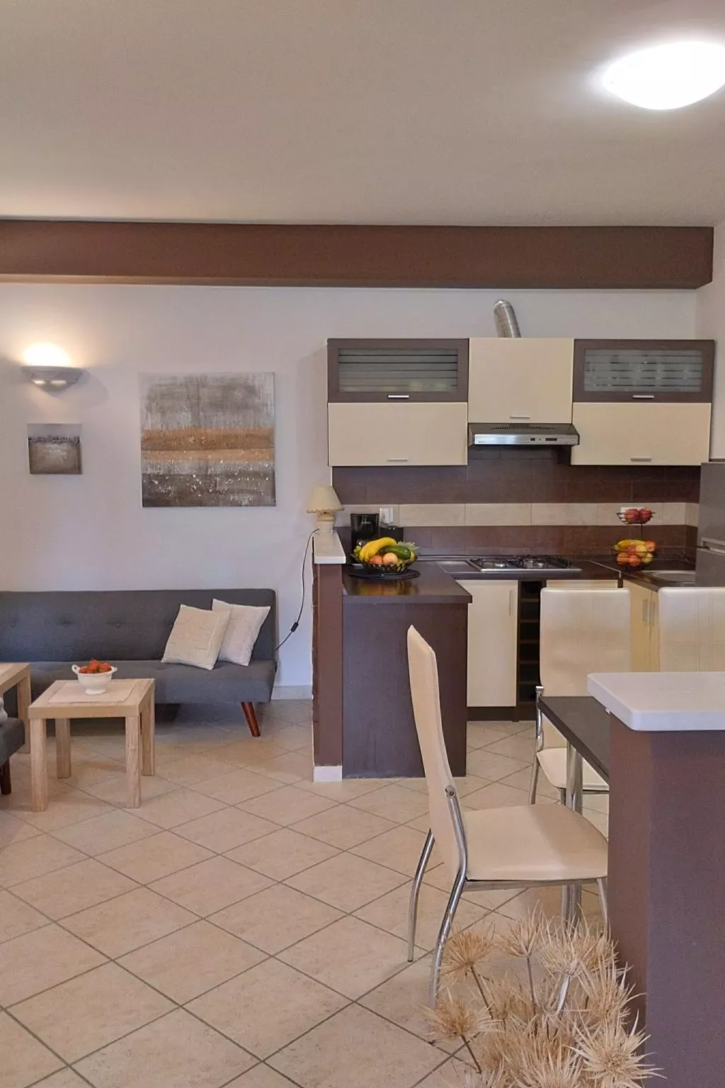 Appartement Bruna mit Terrasse und Meerblick - Binnen