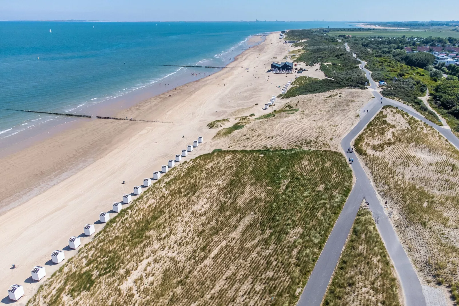 Resort Cadzand 2-Gebieden zomer 1km