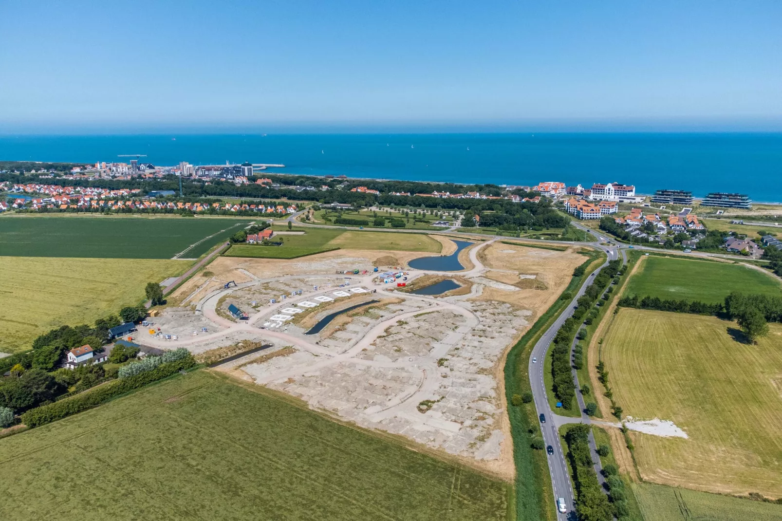 Resort Cadzand 2-Gebieden zomer 1km