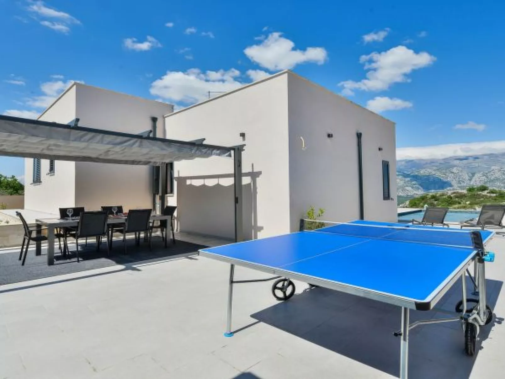 Villa Zariva with pool and panoramic mountain and - Image-tags.info