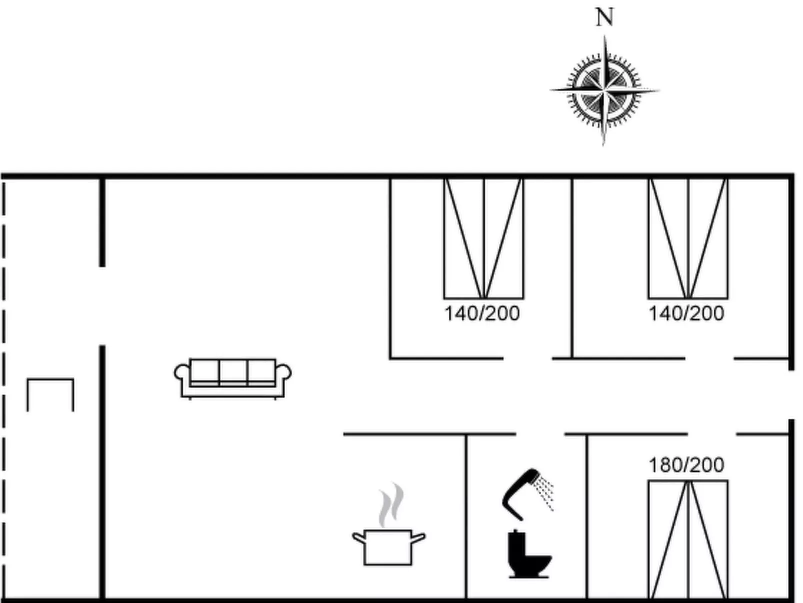 "Naninja" - 300m to the fjord