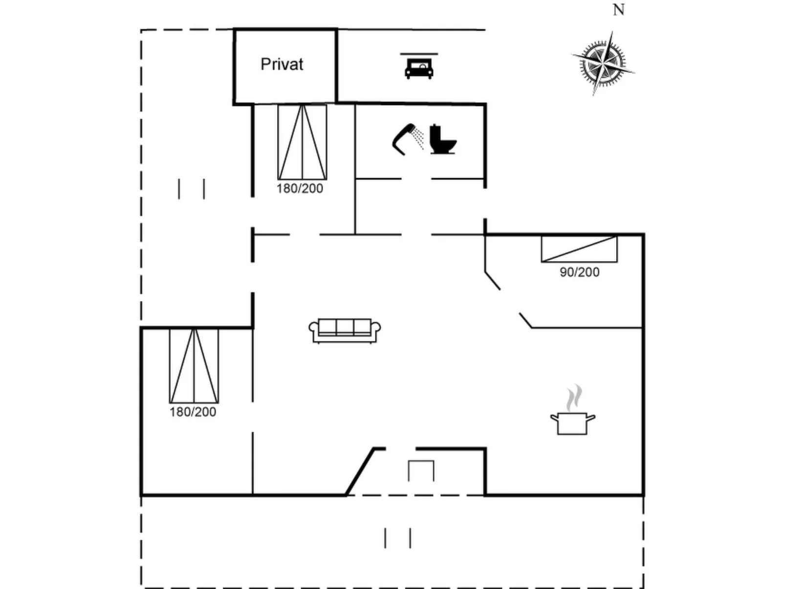 "Erin" - 200m from the sea