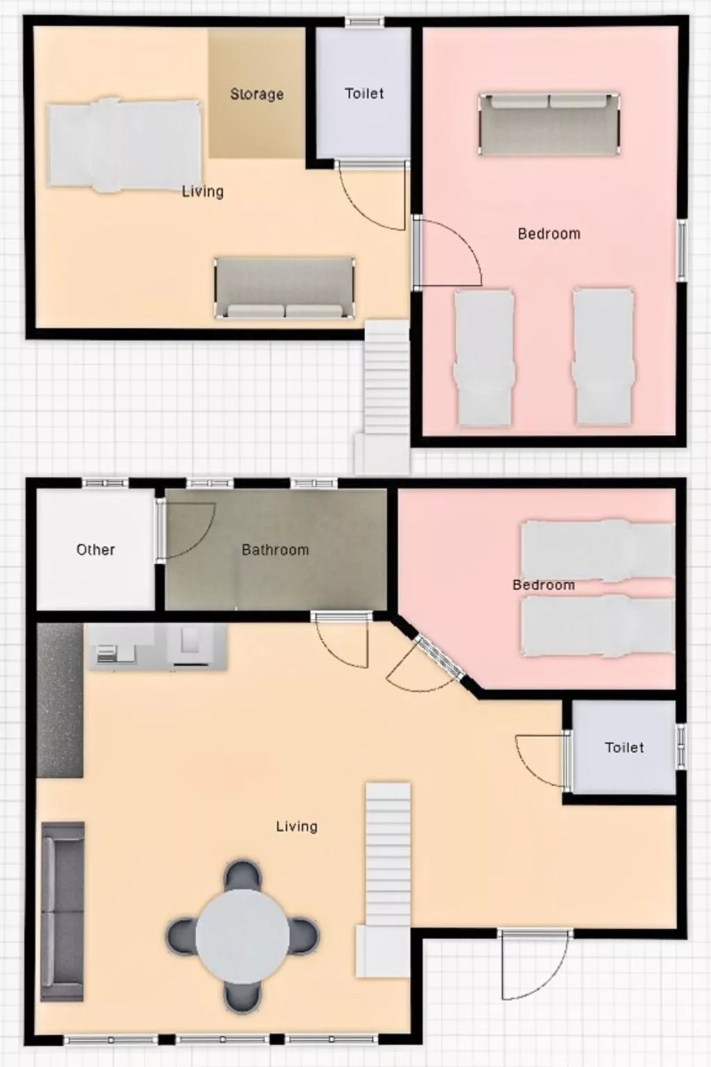 Joikupirtti b - Binnen