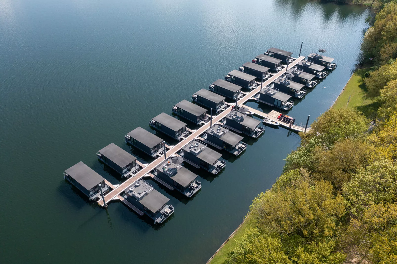 Houseboat Marina Mookerplas 1-Gebieden zomer 1km