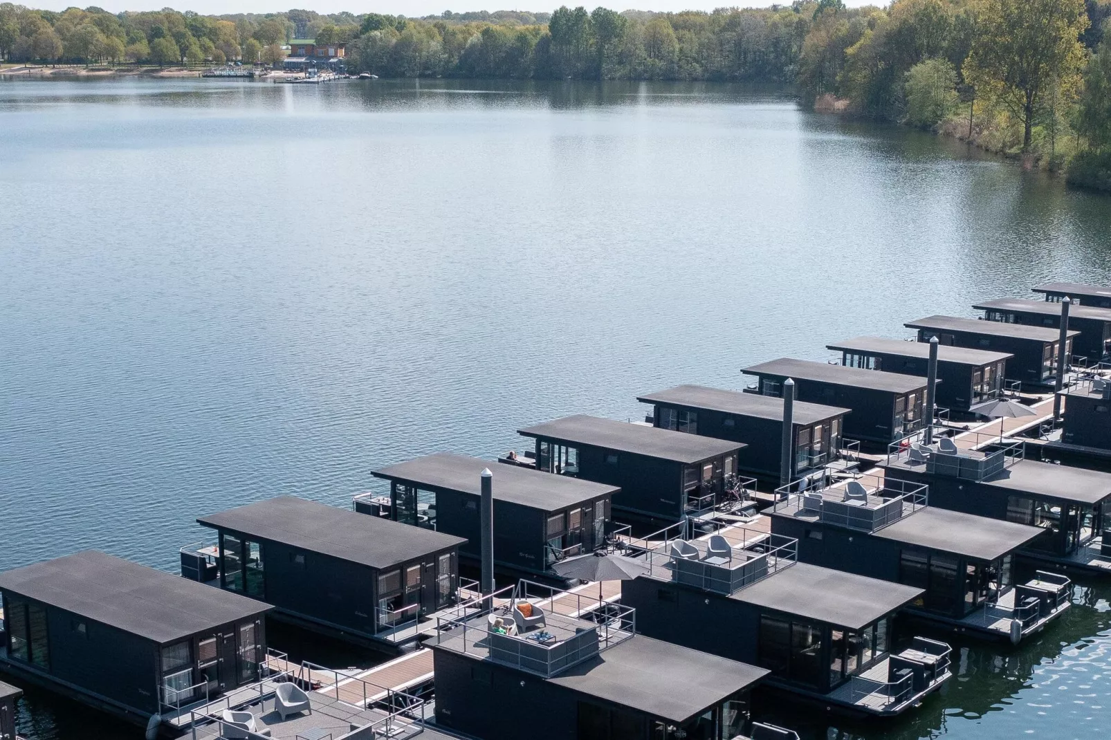 Houseboat Marina Mookerplas 1-Gebieden zomer 1km