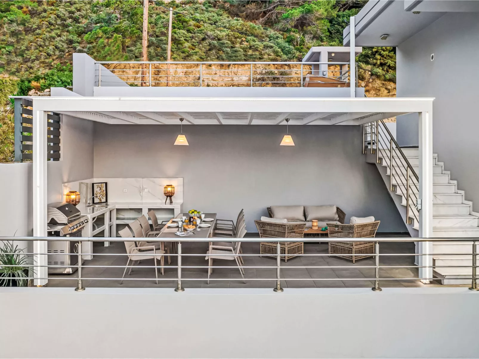 Villa Articiano mit Whirlpool und herrlicher Aussicht - Buiten