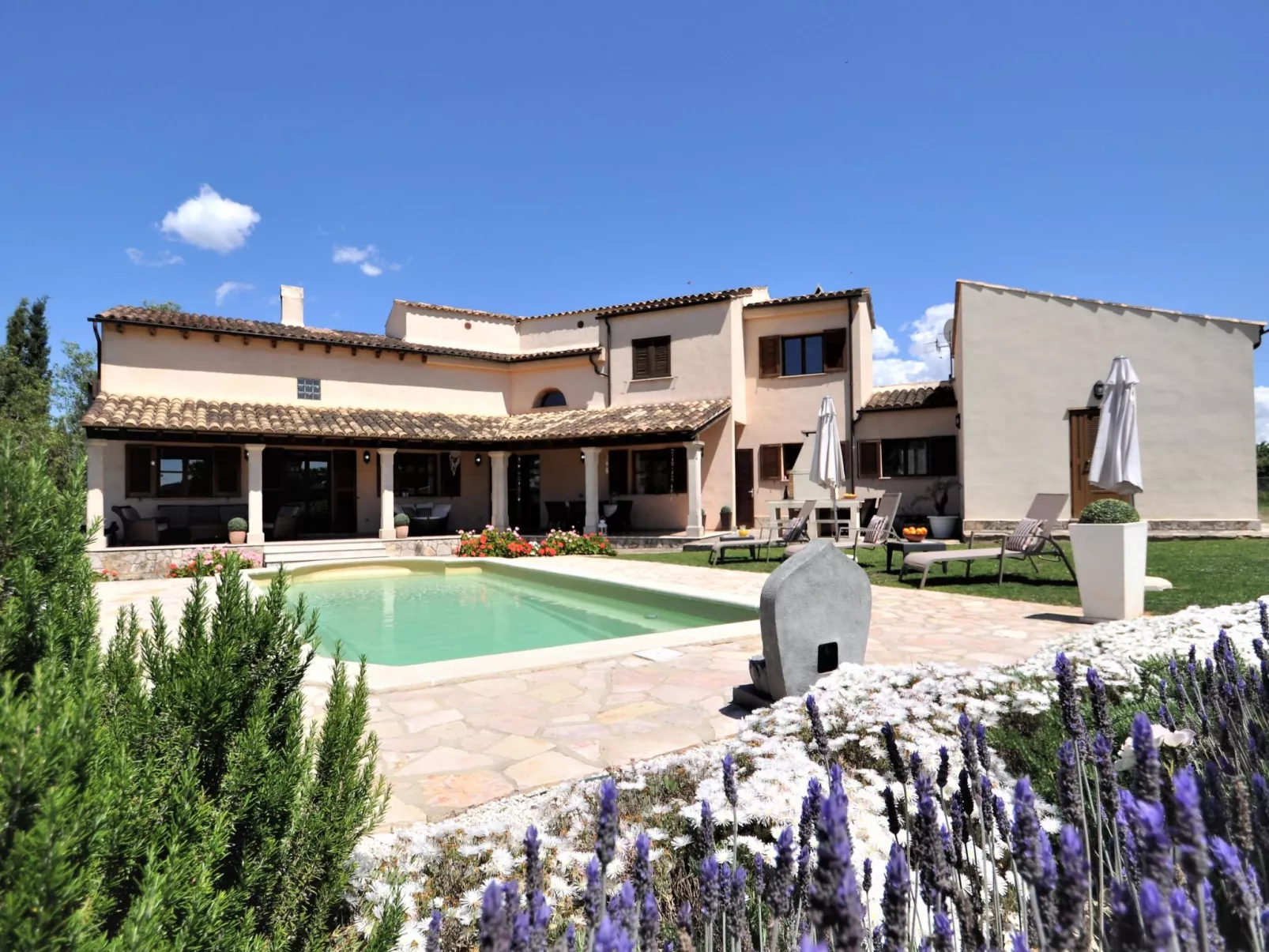 Villa SON RUBI en Selva (Serra de Tramuntana) con barbacoa y piscina privada- V - Buiten