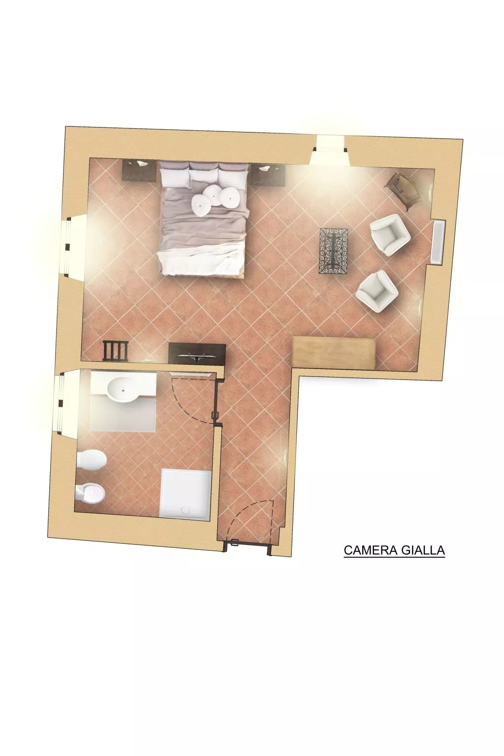 Gelbes Zimmer - Binnen