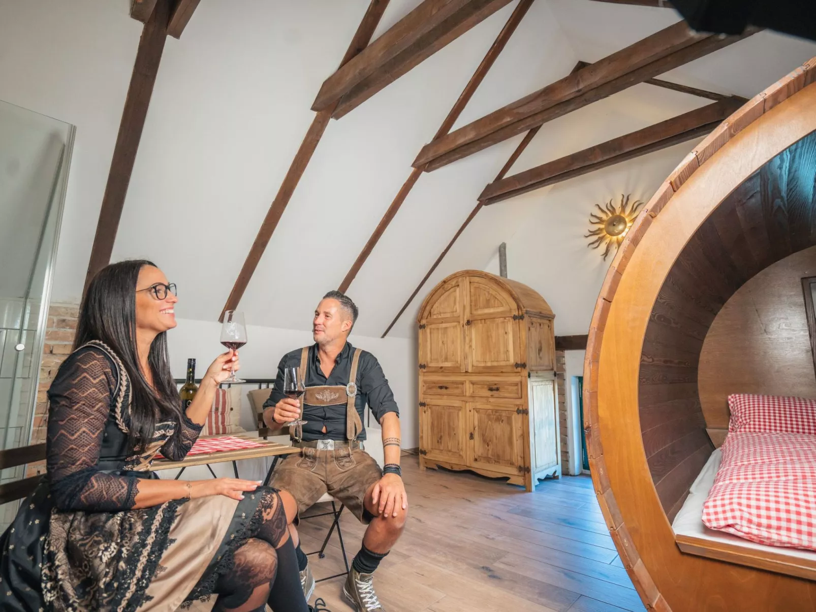 Weinfass-Suite für 4 Personen in Grub an der Mar - Binnen