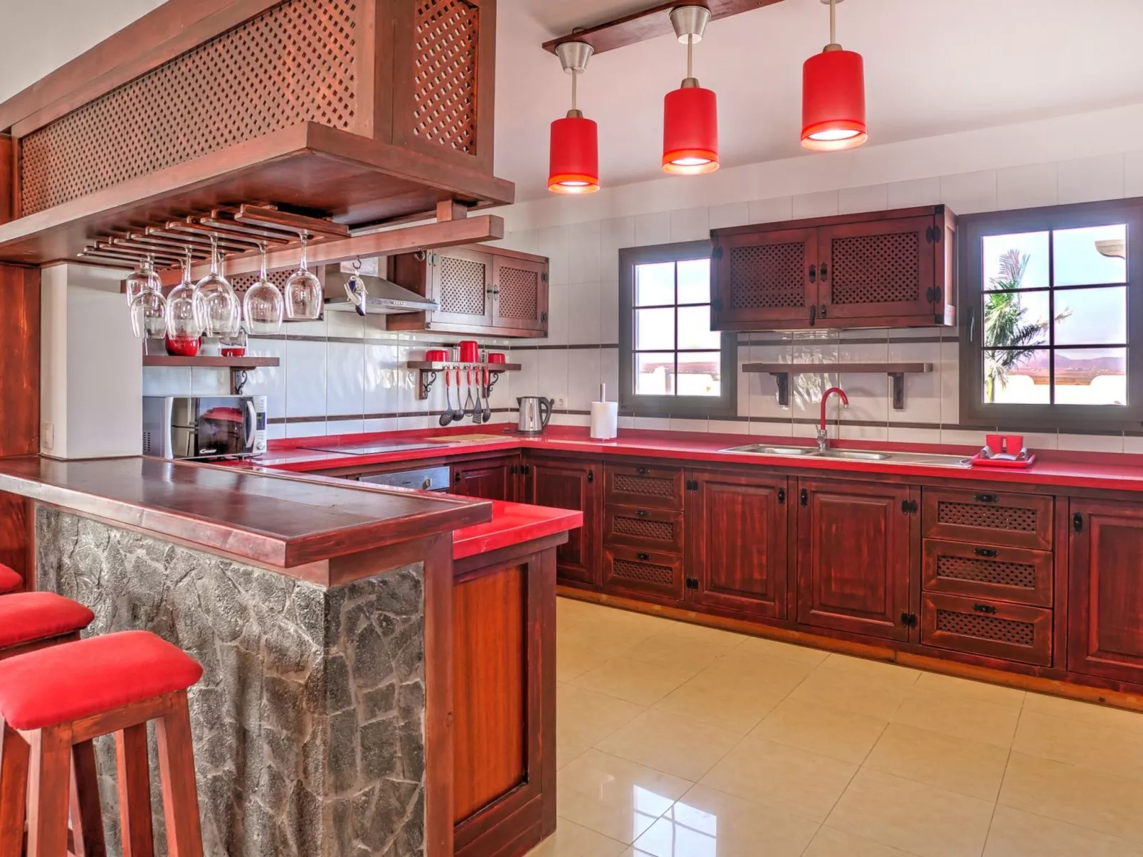 Villa mit privatem Pool - Binnen