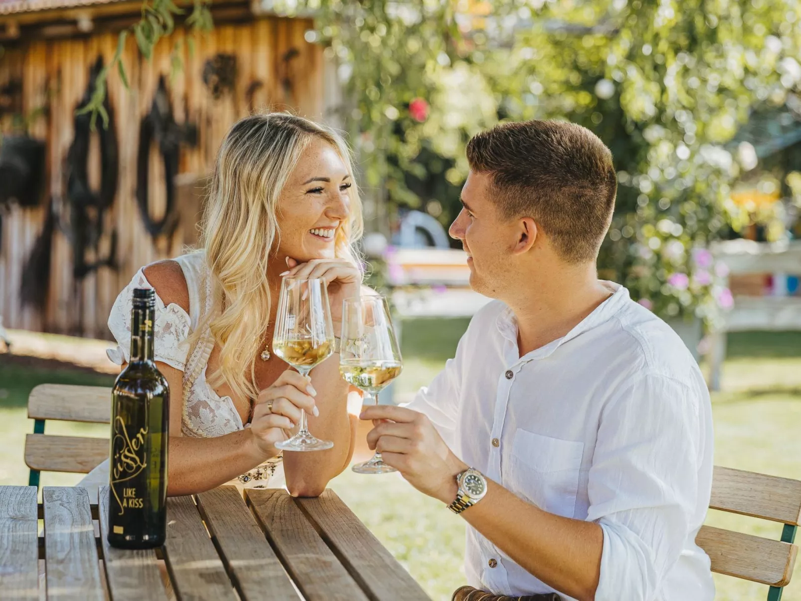 Weinfass-Suite für 2 in Grub an der March - Buiten