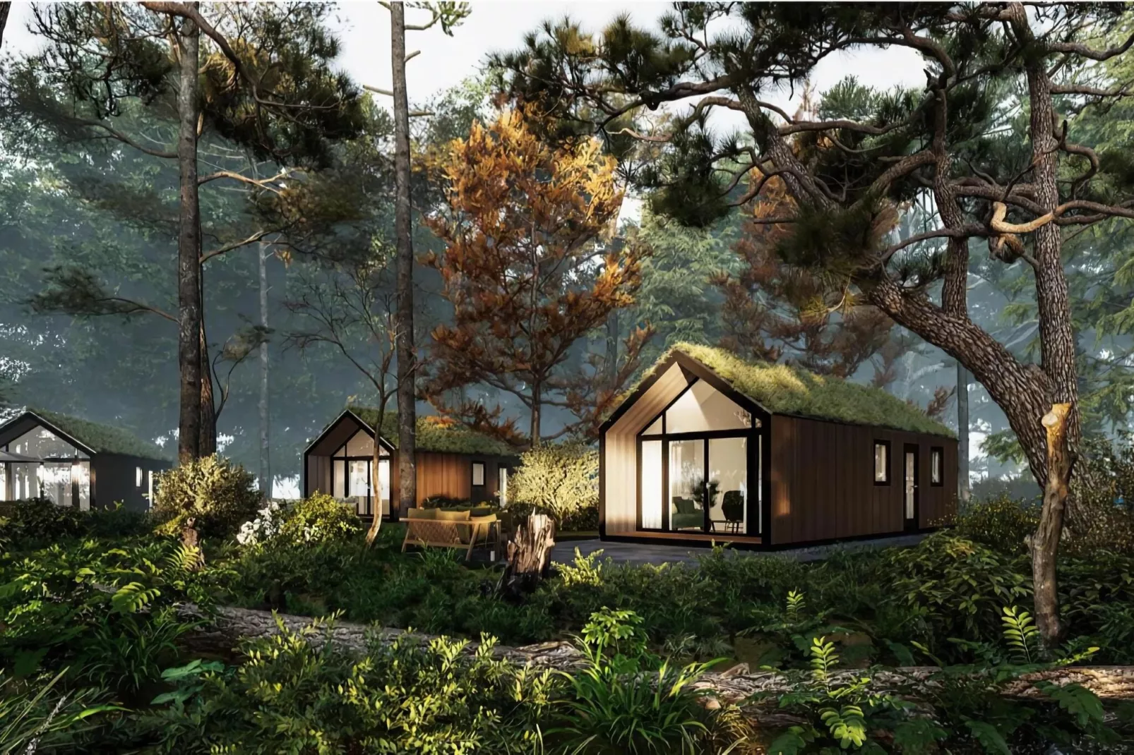 Vakantiewoning Boszicht-Buitenkant zomer
