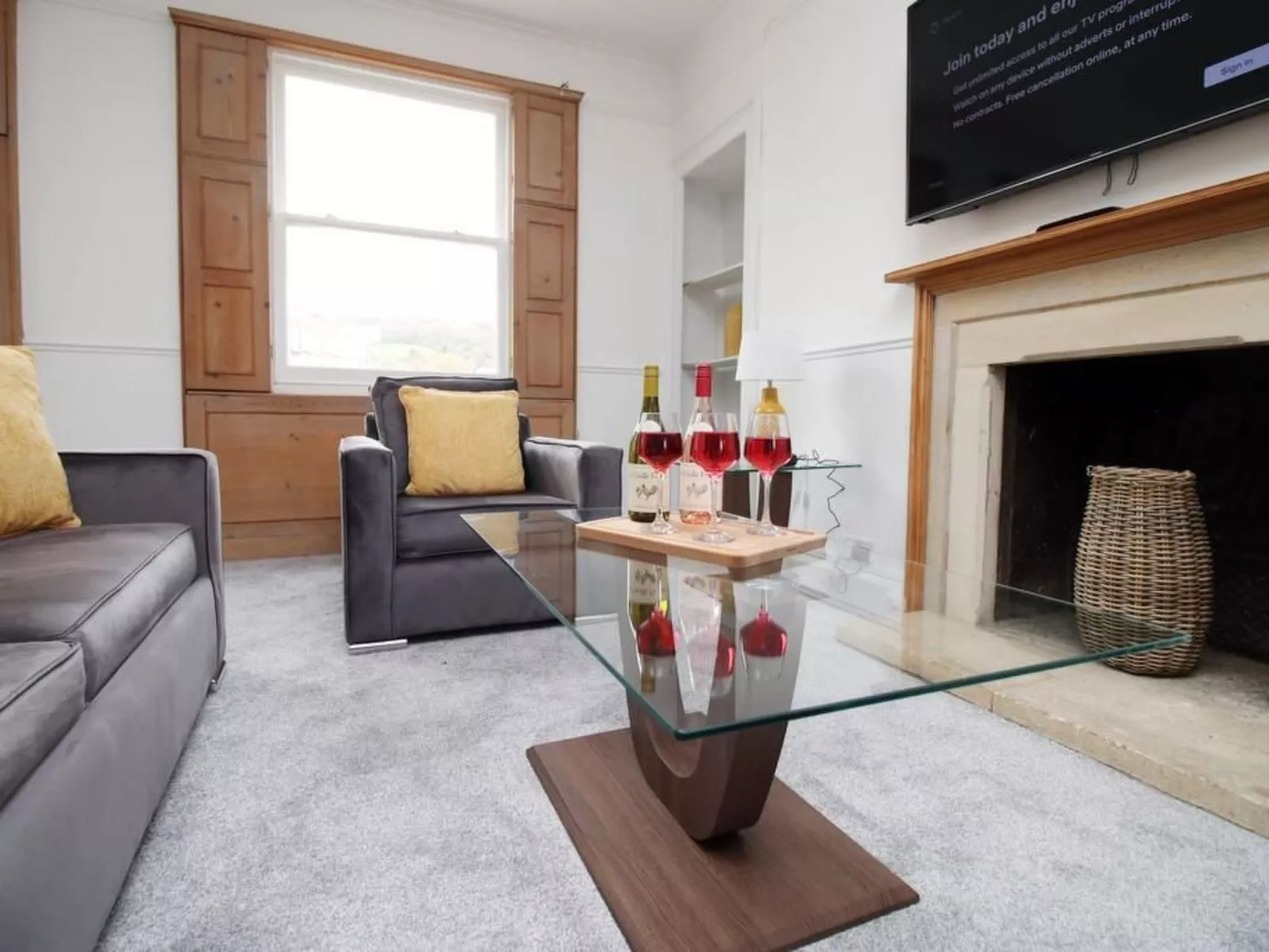 3-Schlafzimmer-Wohnung im georgianischen Stil - beste Lage - 7 Gäste - Binnen