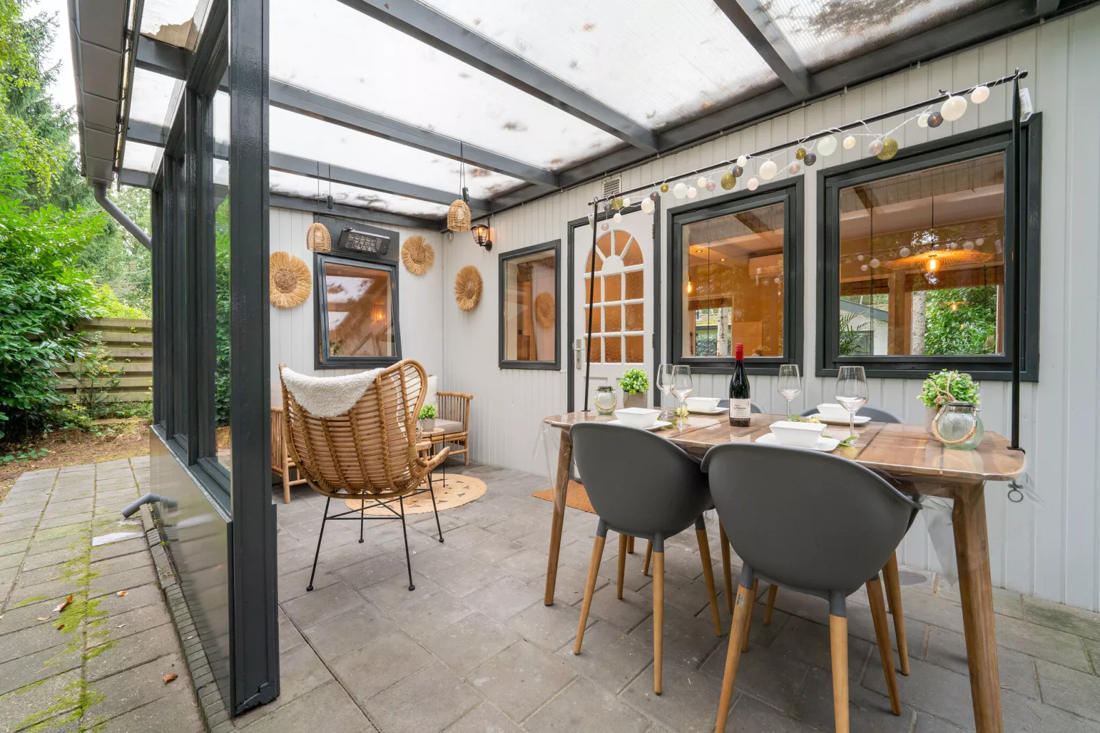 Boshuisje Joy-Terrasbalkon