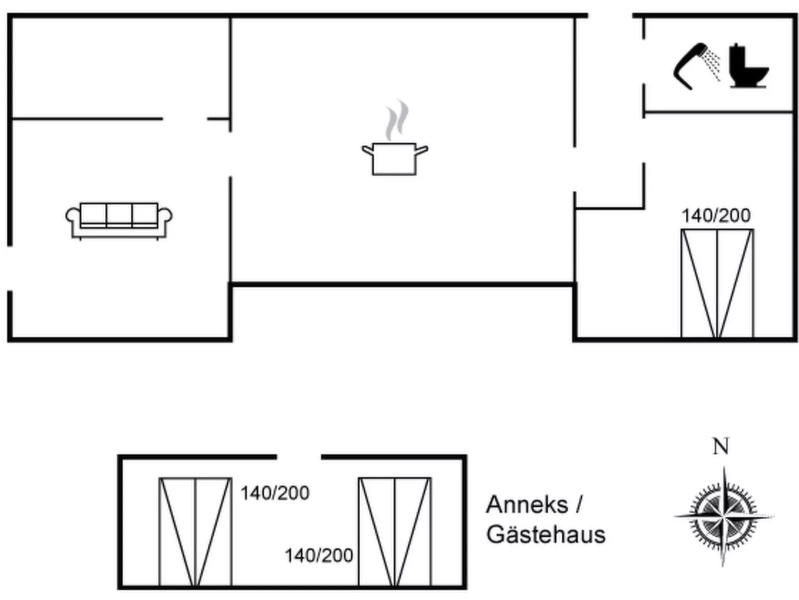 "Sampsa" - 350m from the sea - Binnen