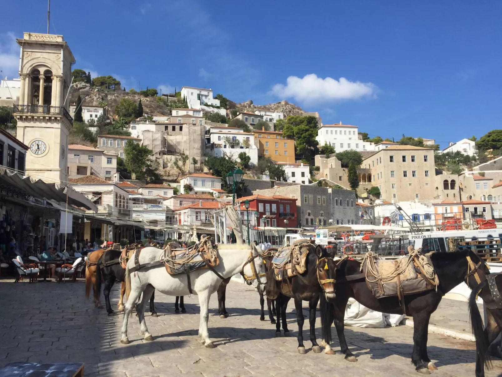 In Ermioni mit Garten, gemeinschaftlichem Pool und Terrasse - Buiten