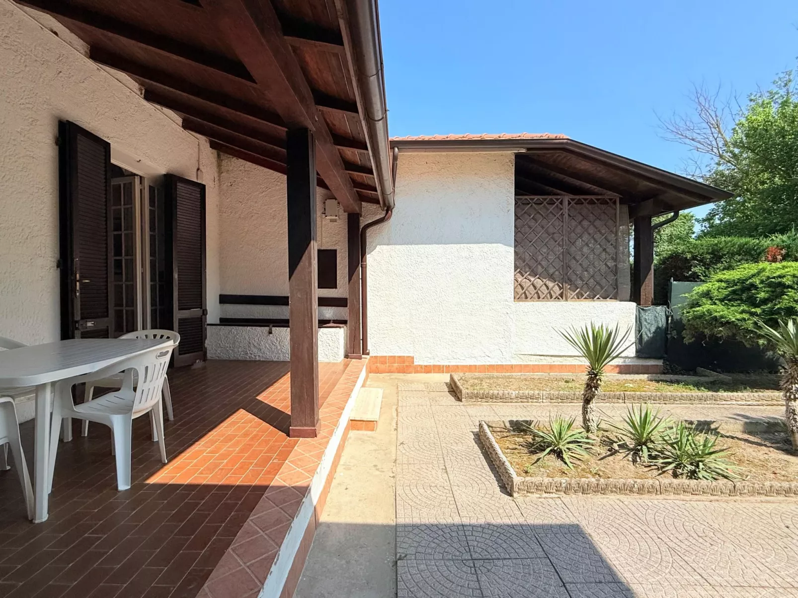 Gewächshaus im Erdgeschoss, 2 Gärten - Buiten