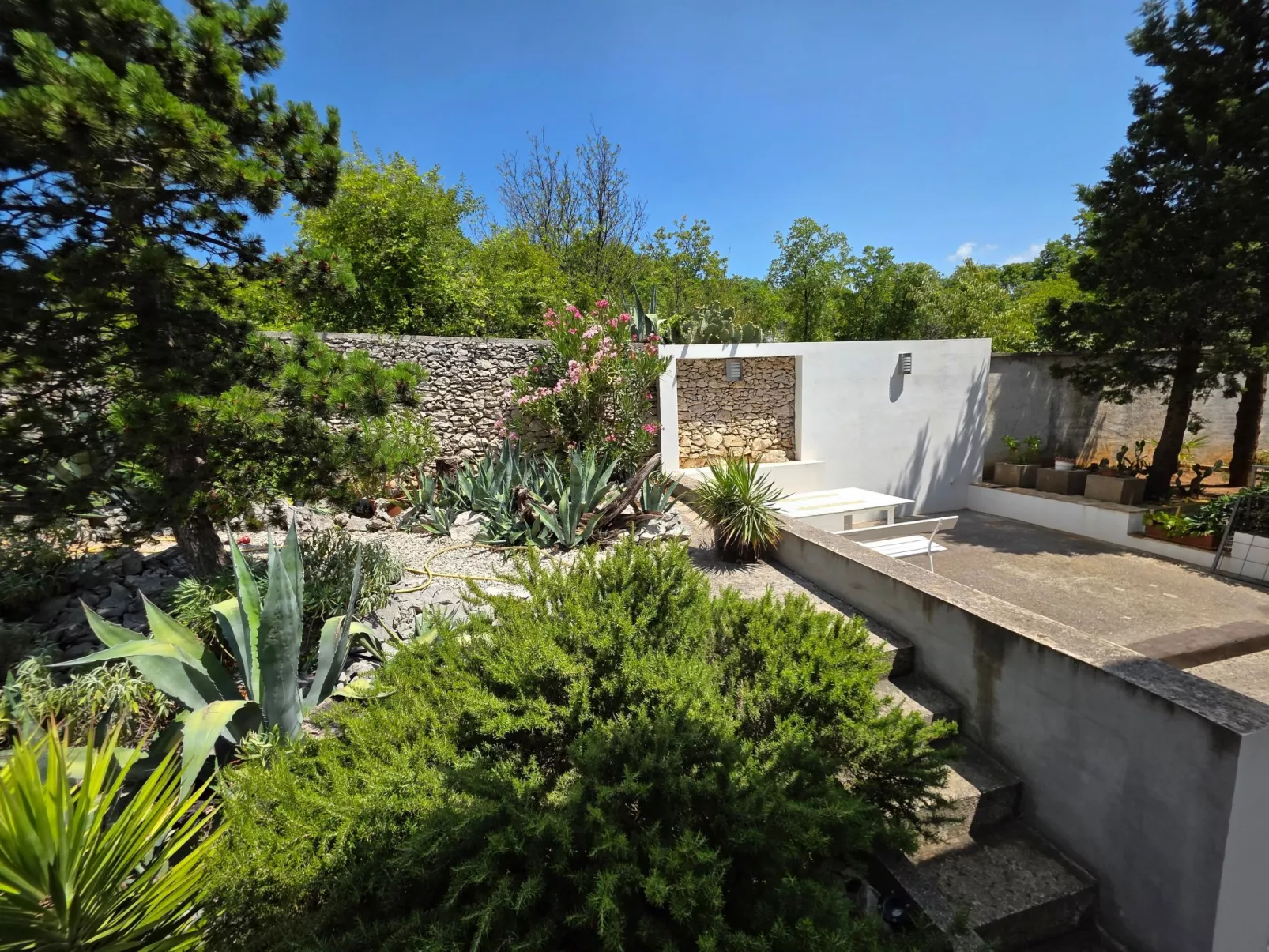 Zimmer für 2, mit Terrasse und Meerblick, ohne Küche - Buiten