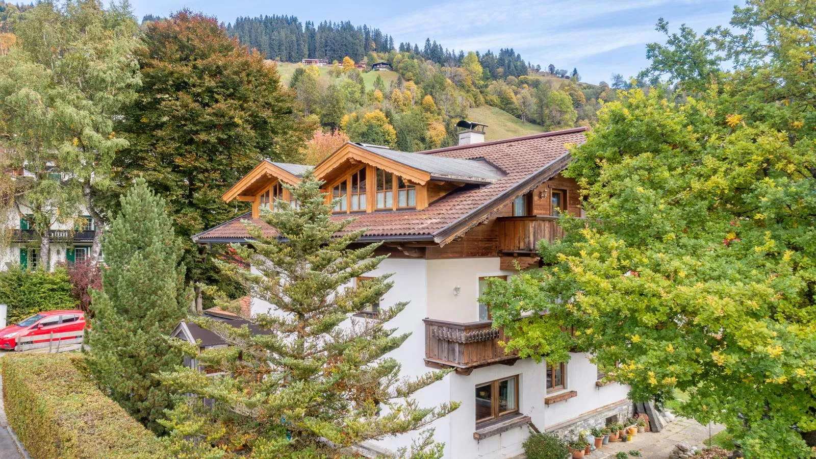 Appartementkombination Brixnerwirt I II III und IV-Buitenkant zomer