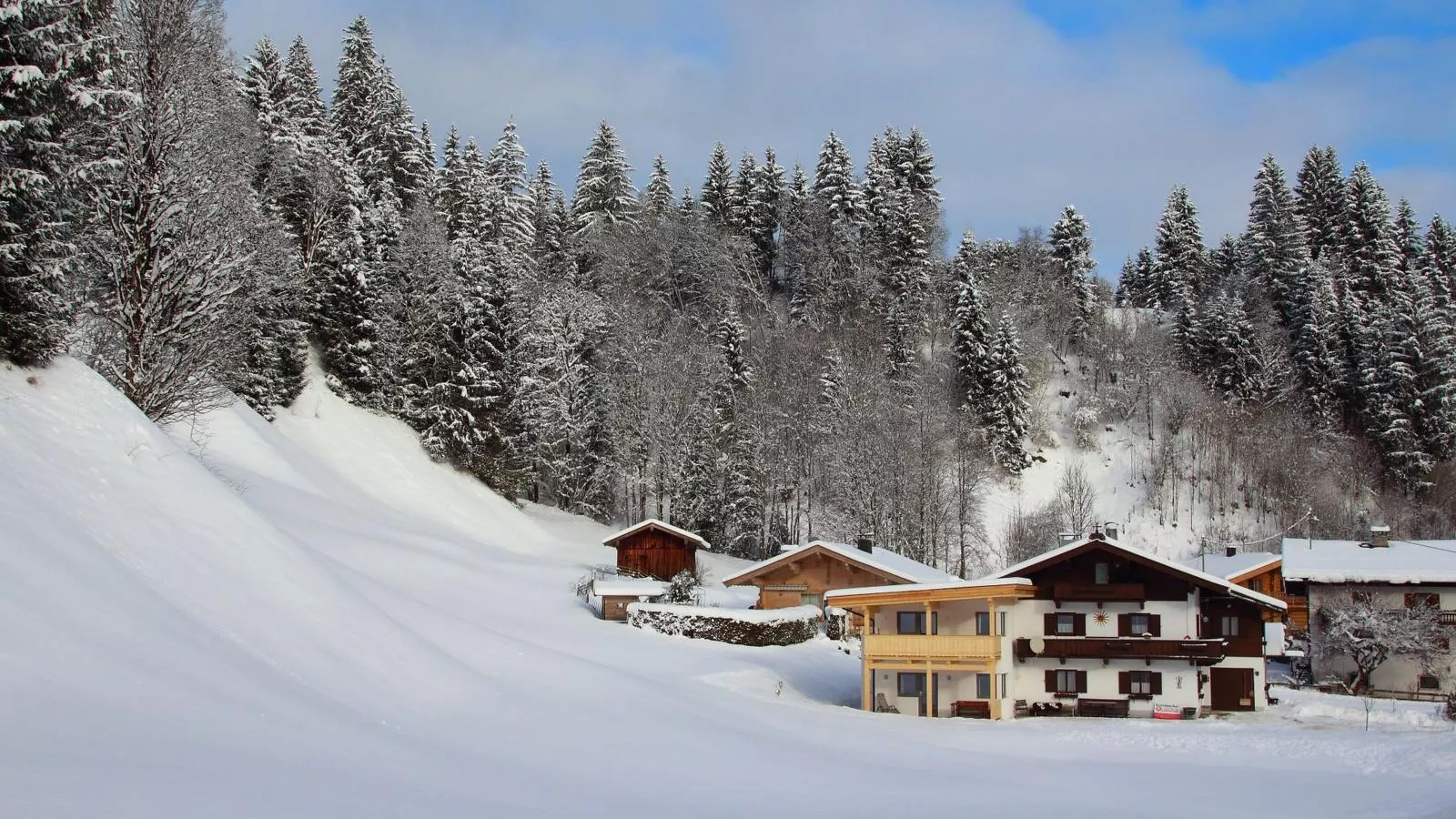 Blick auf den Rettenstein Top 1 und 2-Exterieur winter