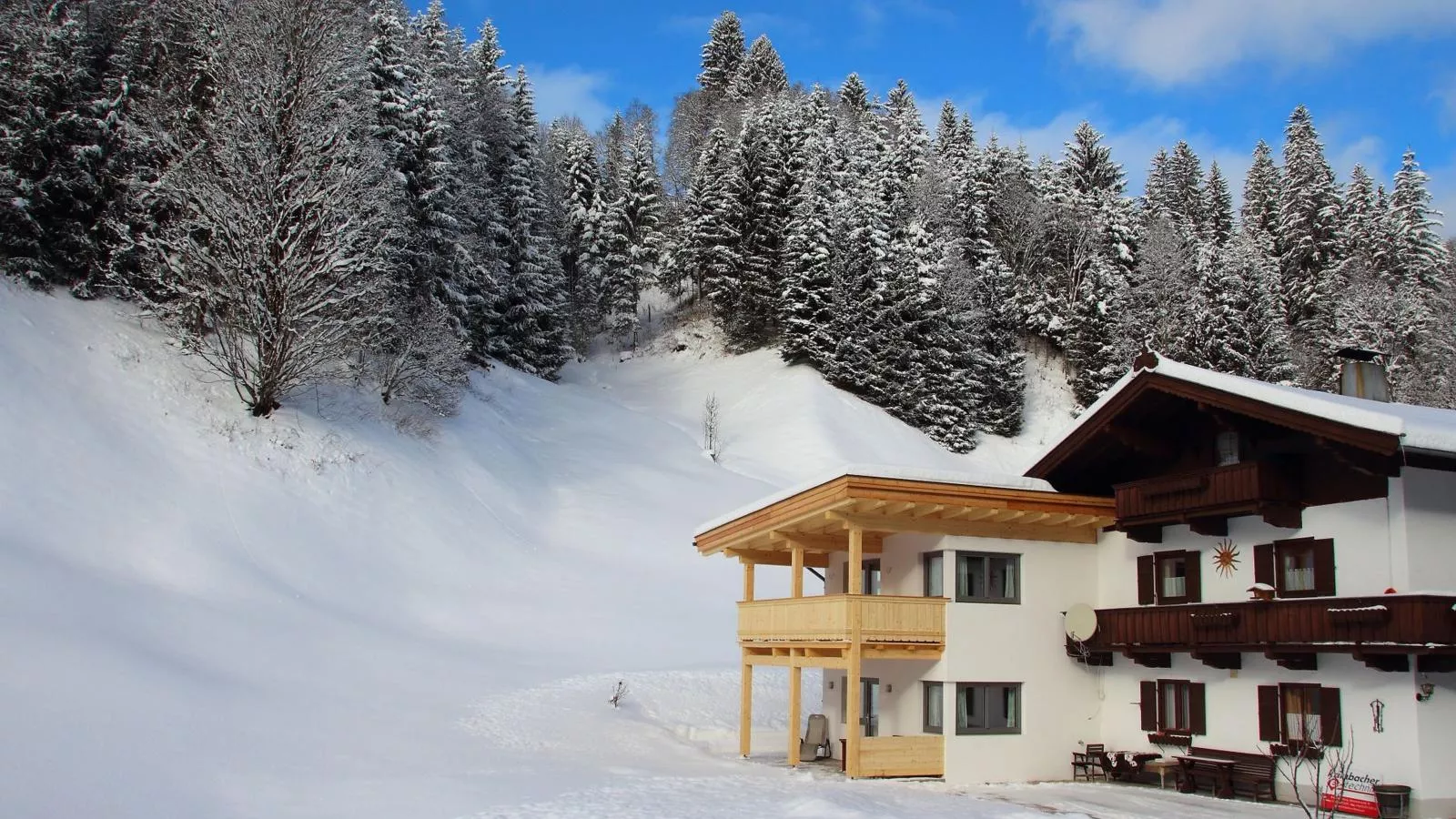 Blick auf den Rettenstein Top 1 und 2-Exterieur winter