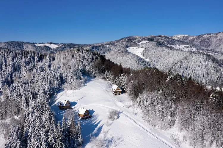 Dom wakacyjny dla 8 osób w Piwnicznej Zdroju - Gebied winter 1km